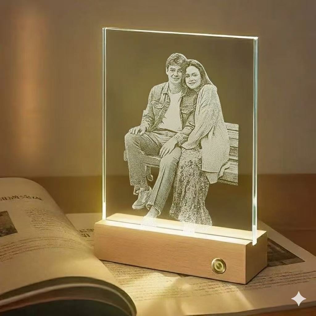 Glass Gift for Anniversary (Gift Box not included)