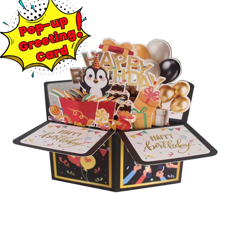 Pop-up Penguim Greeting Card