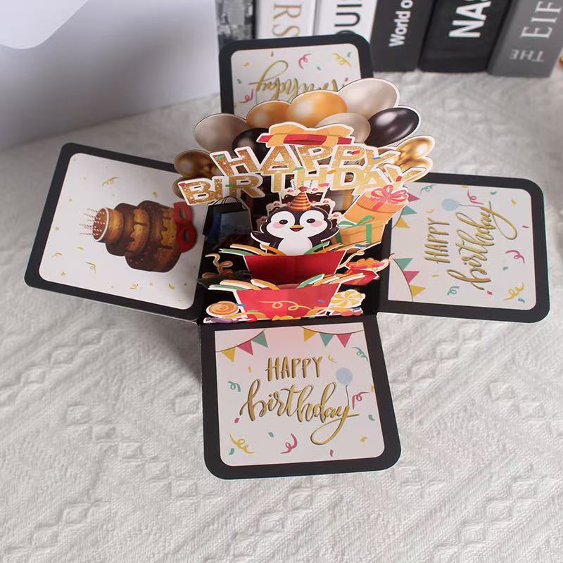 Pop-up Penguim Greeting Card