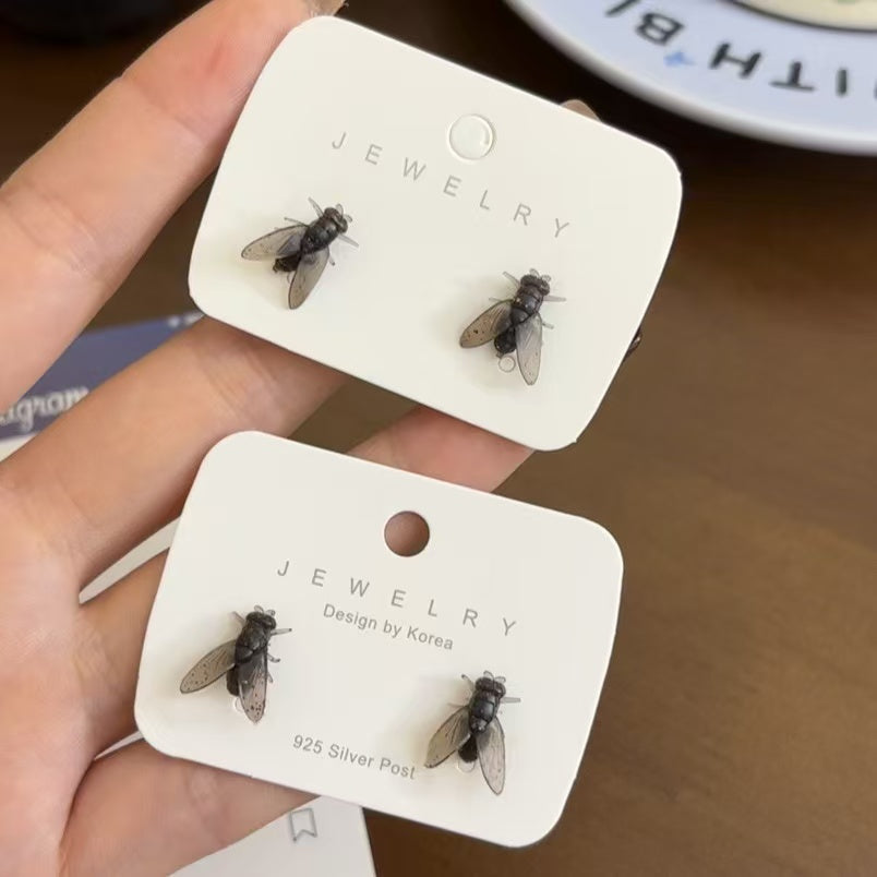 Fly-shaped Stud Earings