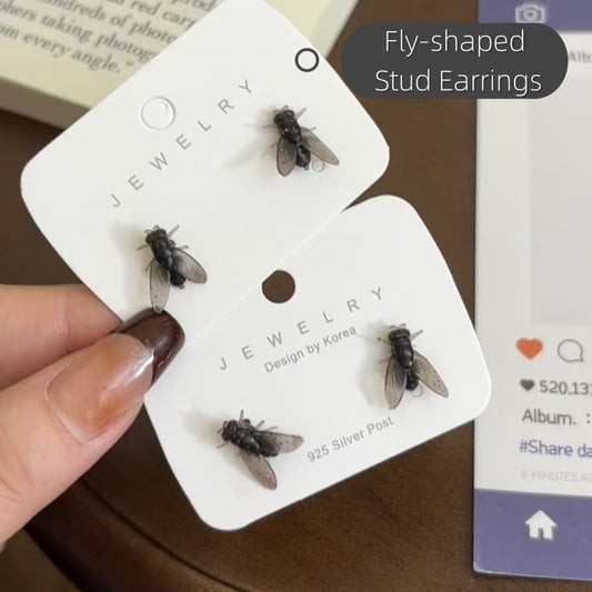Fly-shaped Stud Earings