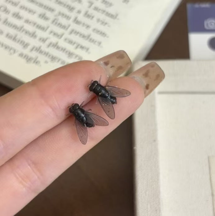 Fly-shaped Stud Earings