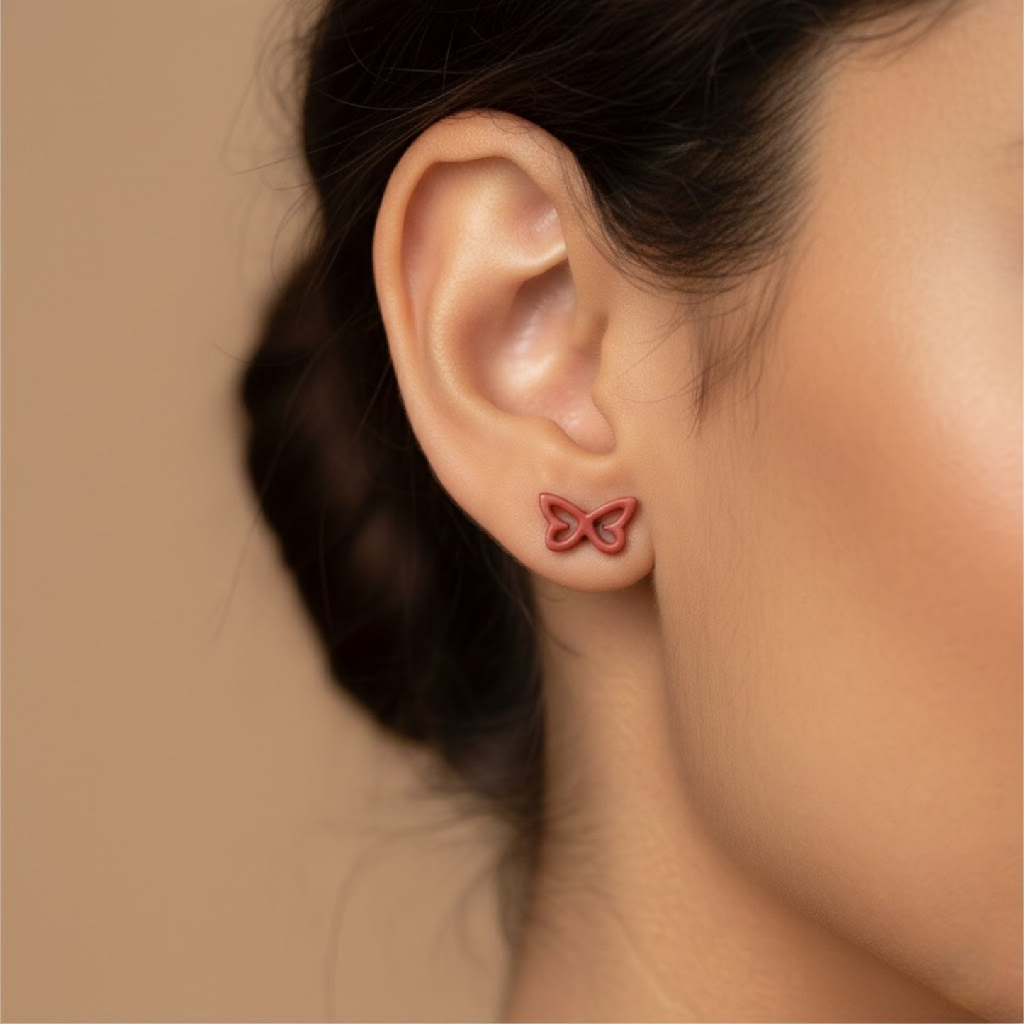 Hollow Butterfly Studs