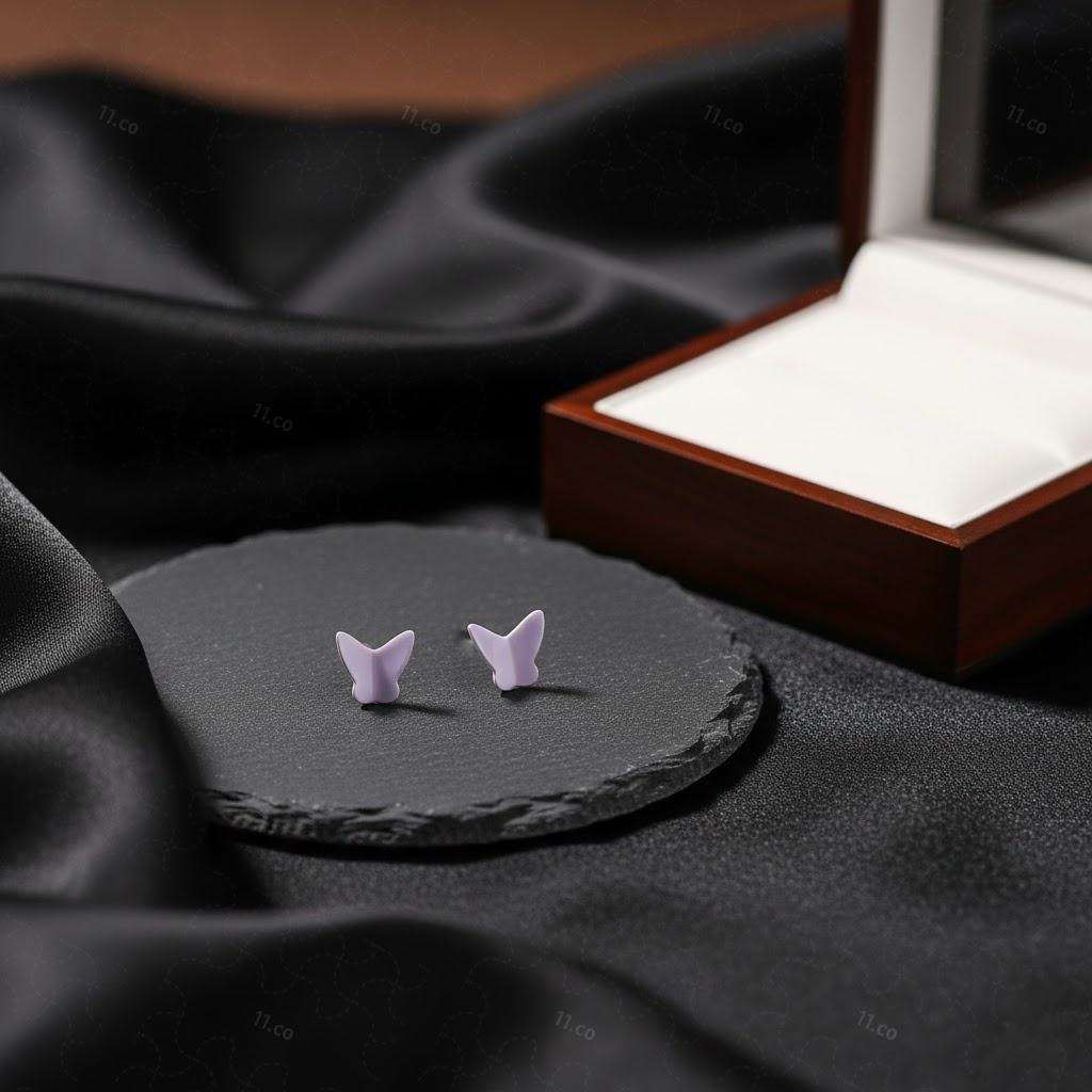 Tiny Butterfly Stud  Earrings