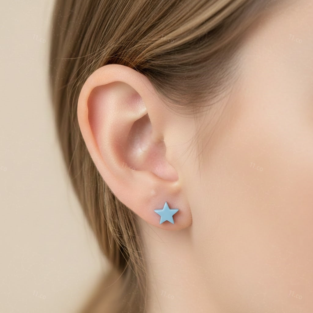 Five-Point Star Studs