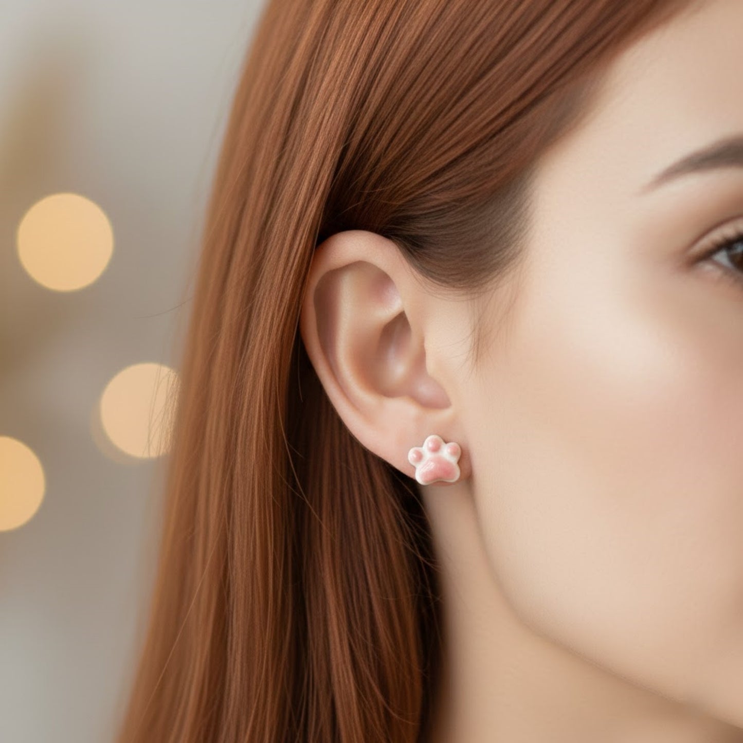 Cat Paw Stud Earings