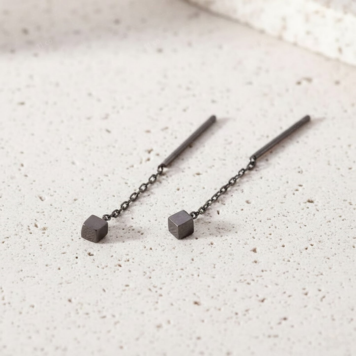 Cube Threader Earrings