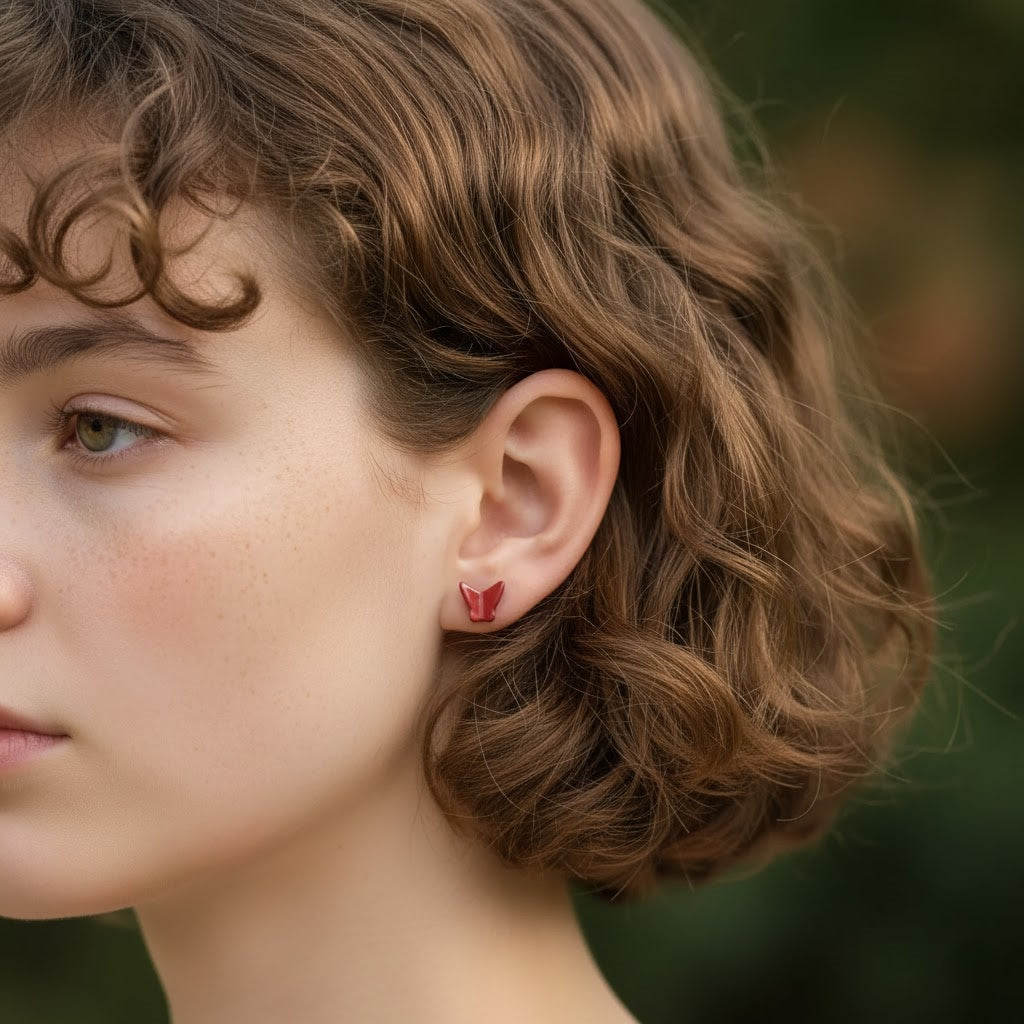 Tiny Butterfly Stud  Earrings