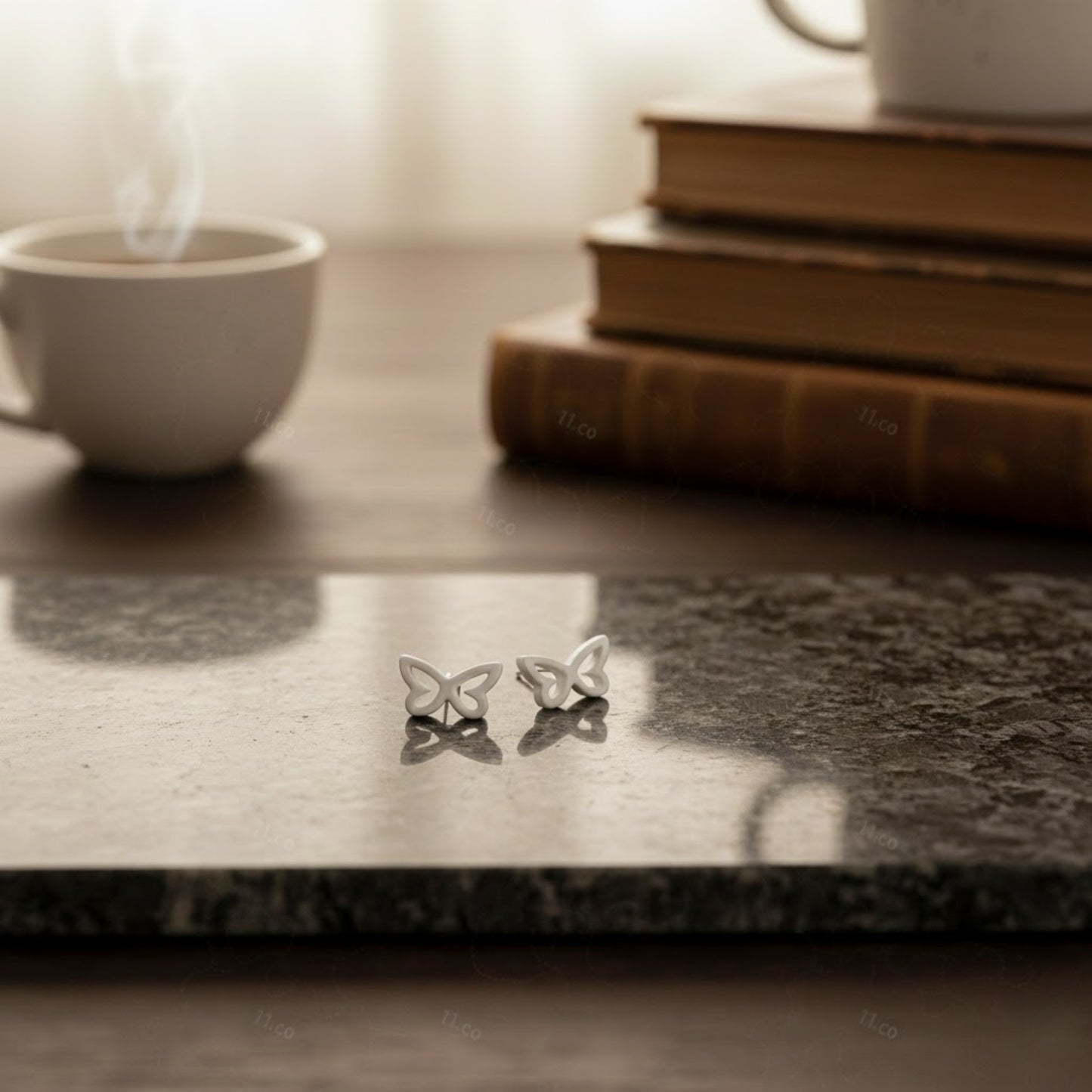 Hollow Butterfly Studs