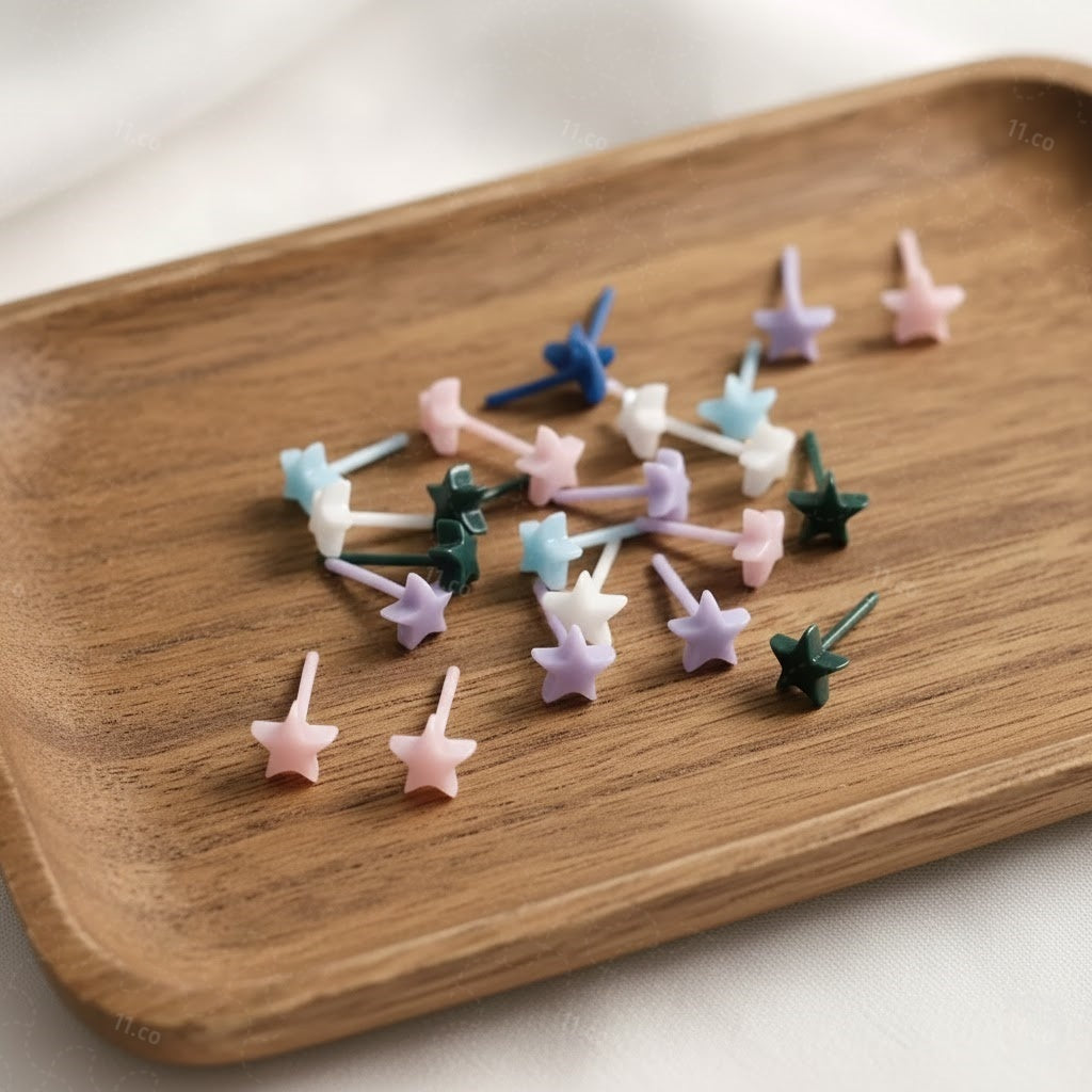 Five-Point Star Studs