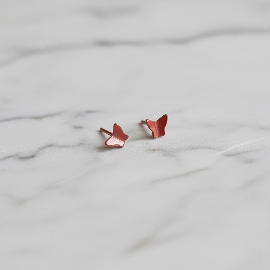 Tiny Butterfly Stud  Earrings