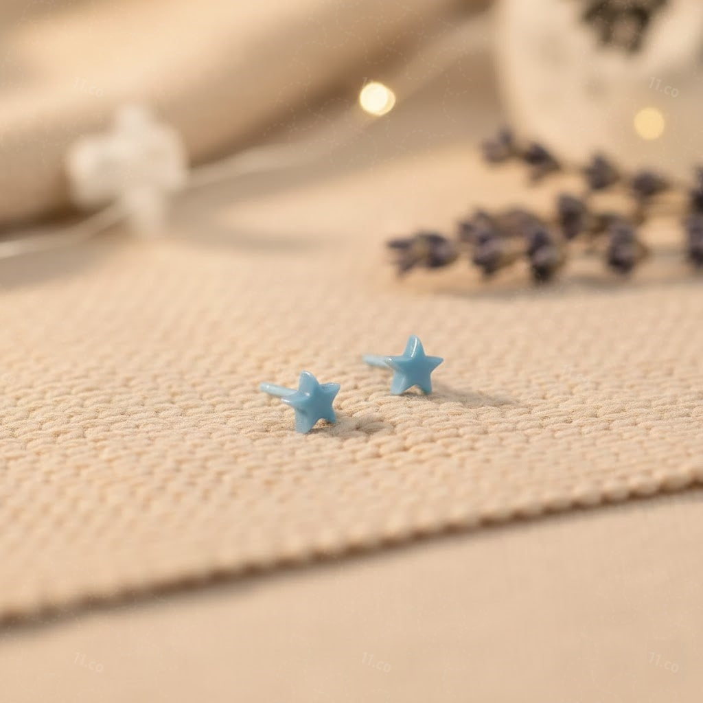 Five-Point Star Studs